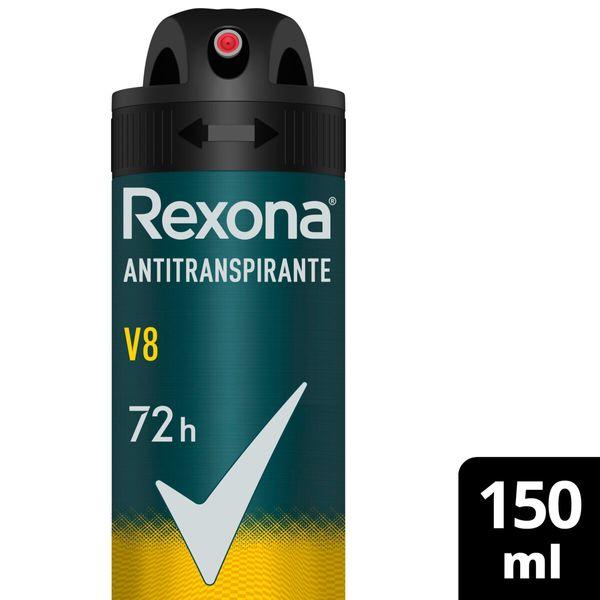 Desodorante Antitranspirante Rexona Men V8 72h Aerossol 150ml — Rexona | Farmácia Resyla