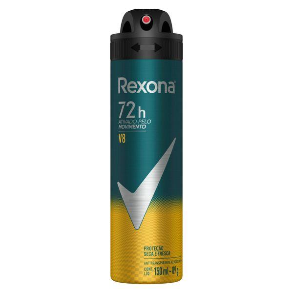 Desodorante Antitranspirante Rexona Men V8 72h Aerossol 150ml — imagem 2 | Farmácia Resyla