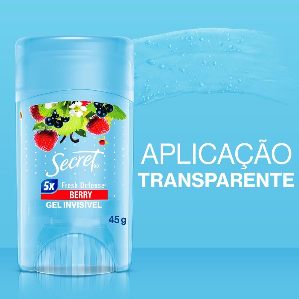 Desodorante Antitranspirante Secret Berry Gel Stick 45g — imagem 2 | Farmácia Resyla