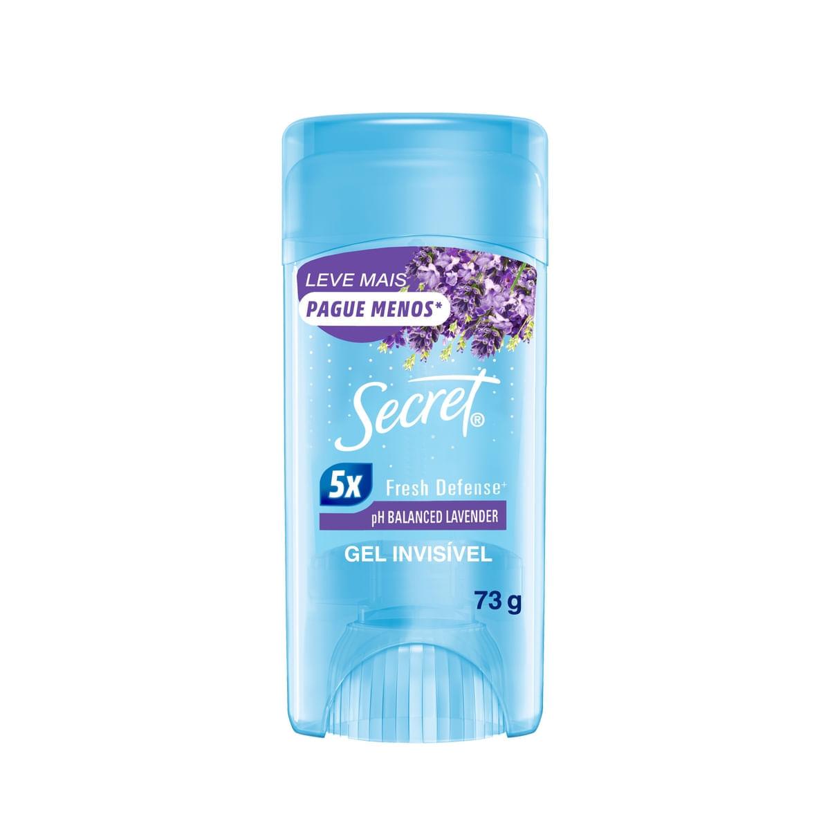 Desodorante Antitranspirante Secret Gel Lavender 73g — Secret | Farmácia Resyla