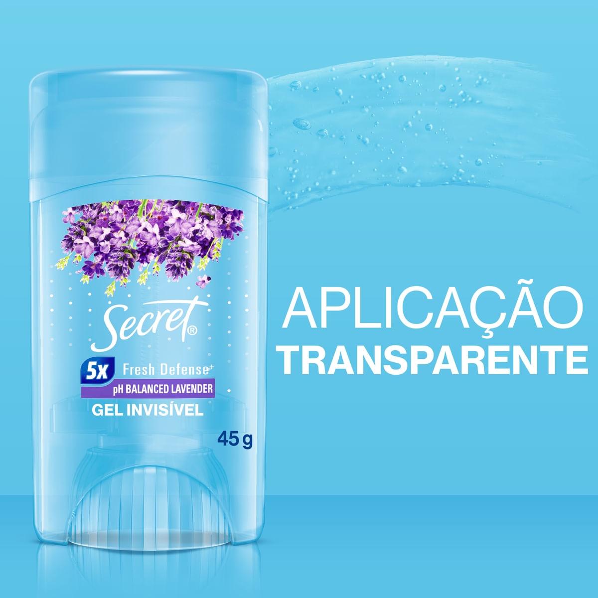 Desodorante Antitranspirante Secret pH Balanceado Lavanda Gel Stick  45g — imagem 2 | Farmácia Resyla