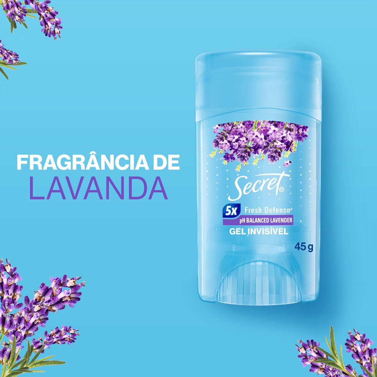 Desodorante Antitranspirante Secret pH Balanceado Lavanda Gel Stick  45g — imagem 4 | Farmácia Resyla