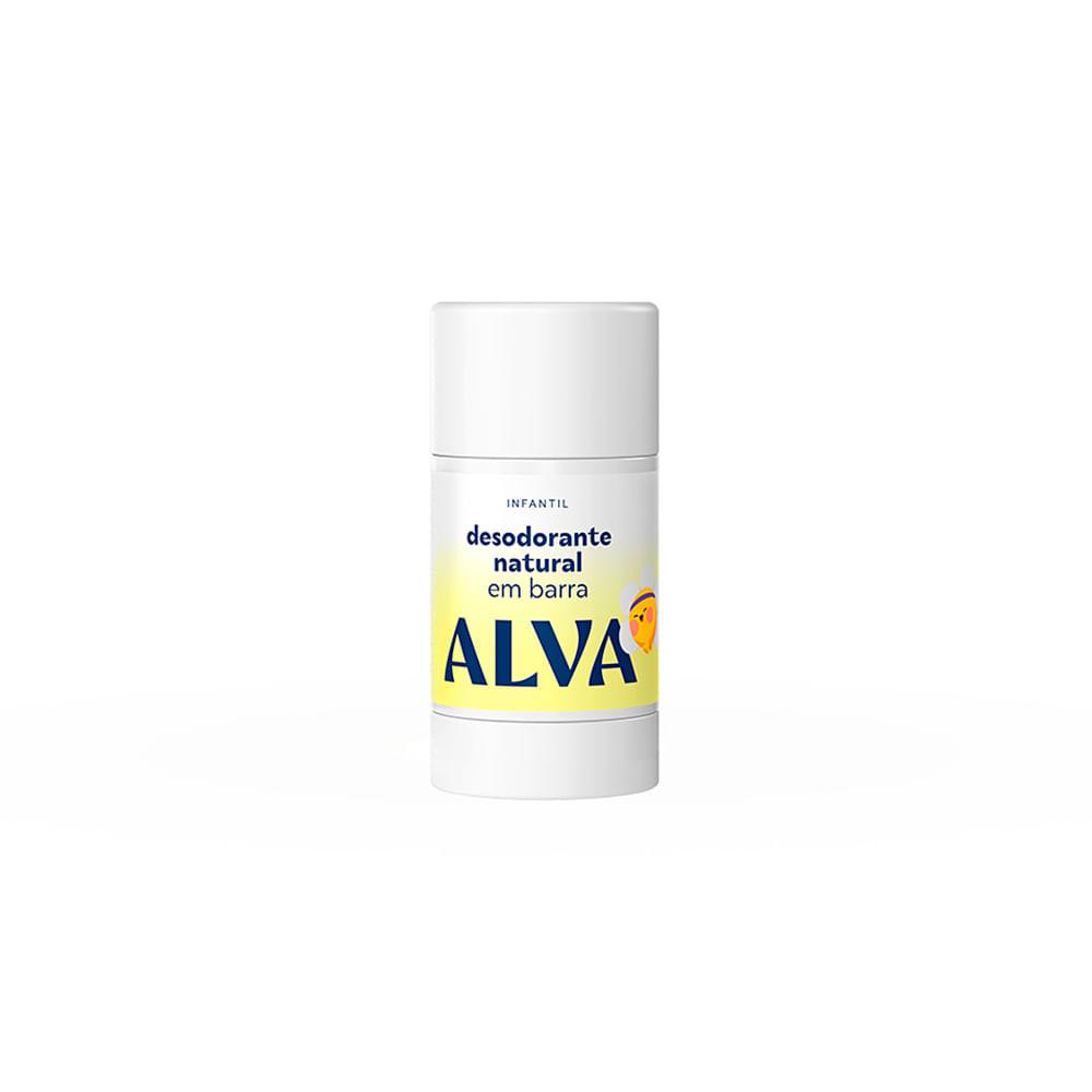 Desodorante Infantil Alva Natural Em Barra Natural 12h  33g — Alva | Farmácia Resyla