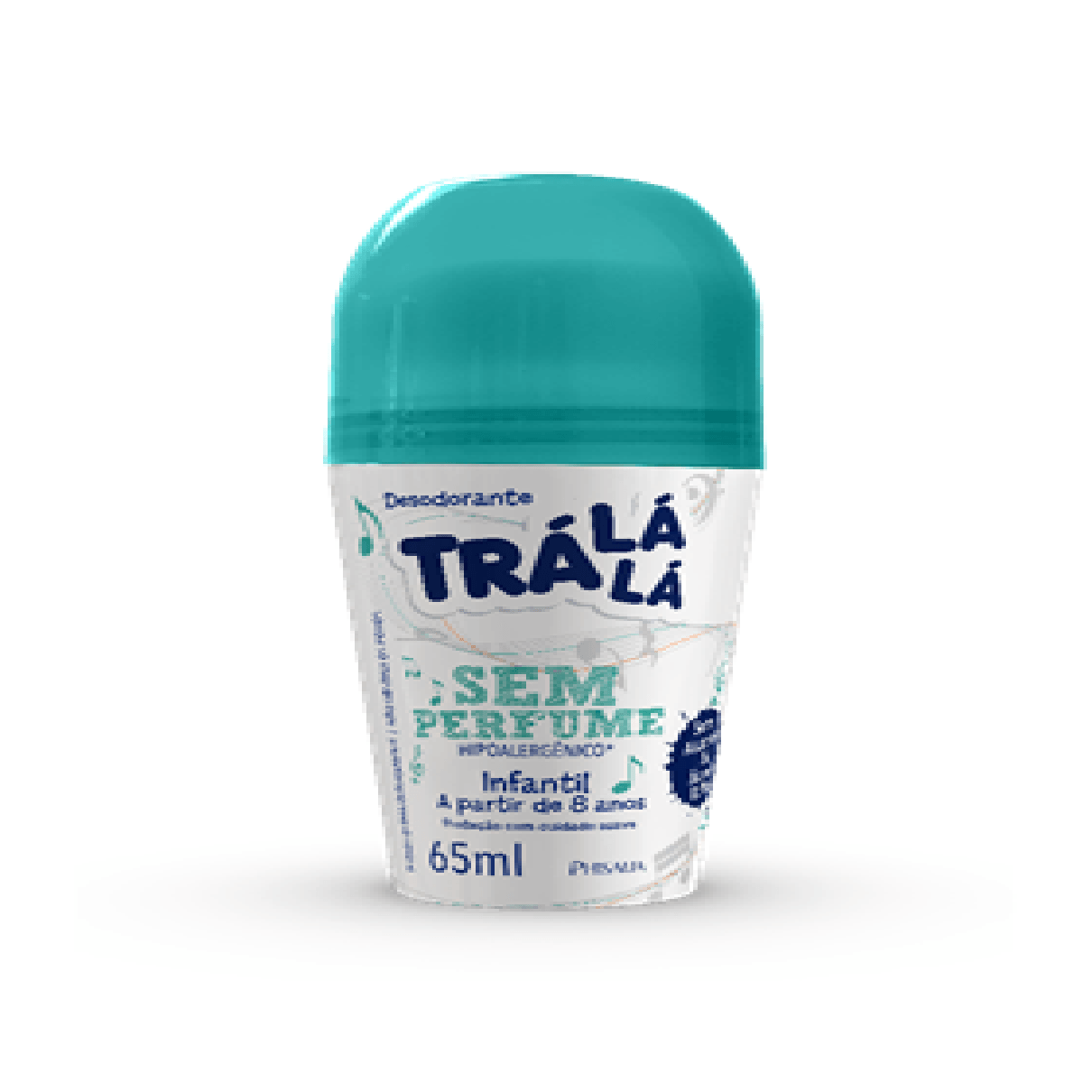 Desodorante Infantil Trá Lá Lá Sem Perfume +8 anos Roll-On 65ml — Tralala | Farmácia Resyla
