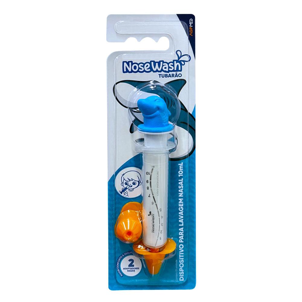 Dispositivo de Lavagem Nasal Nosewash Tubarão 10ml + 2 Adaptadores — NoseWash | Farmácia Resyla