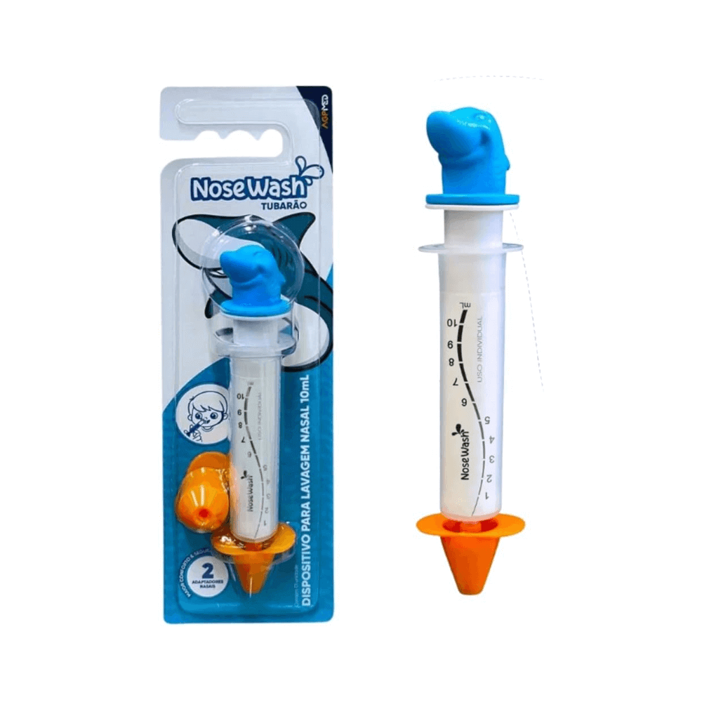Dispositivo de Lavagem Nasal Nosewash Tubarão 10ml + 2 Adaptadores — imagem 4 | Farmácia Resyla