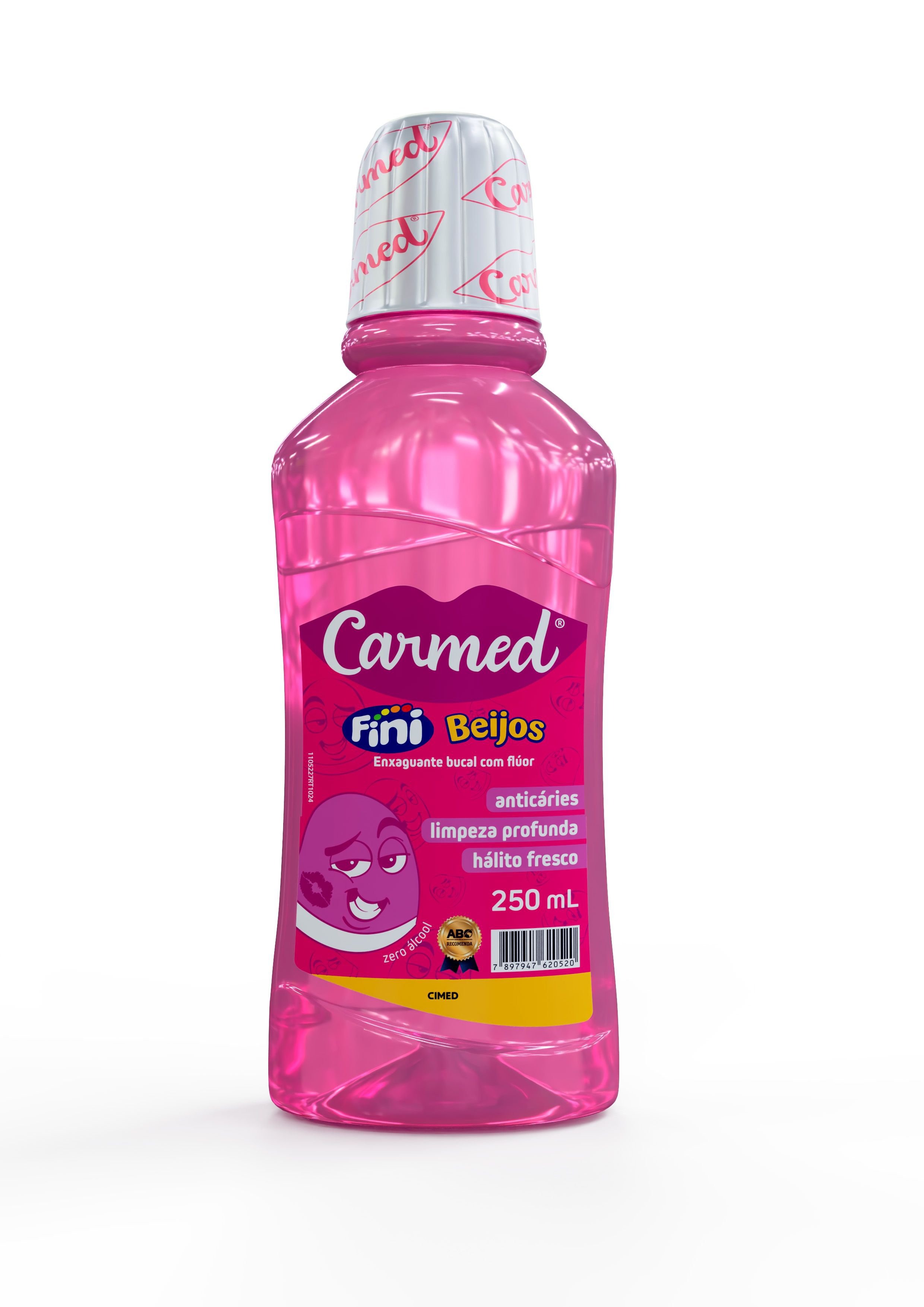 Enxaguante Bucal Carmed Fini Beijos com Flúor Zero Álcool 250ml — Carmed | Farmácia Resyla