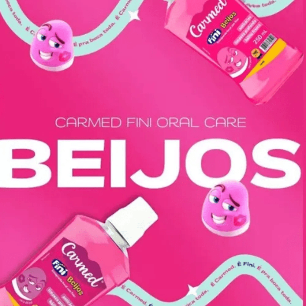 Enxaguante Bucal Carmed Fini Beijos com Flúor Zero Álcool 250ml — imagem 3 | Farmácia Resyla