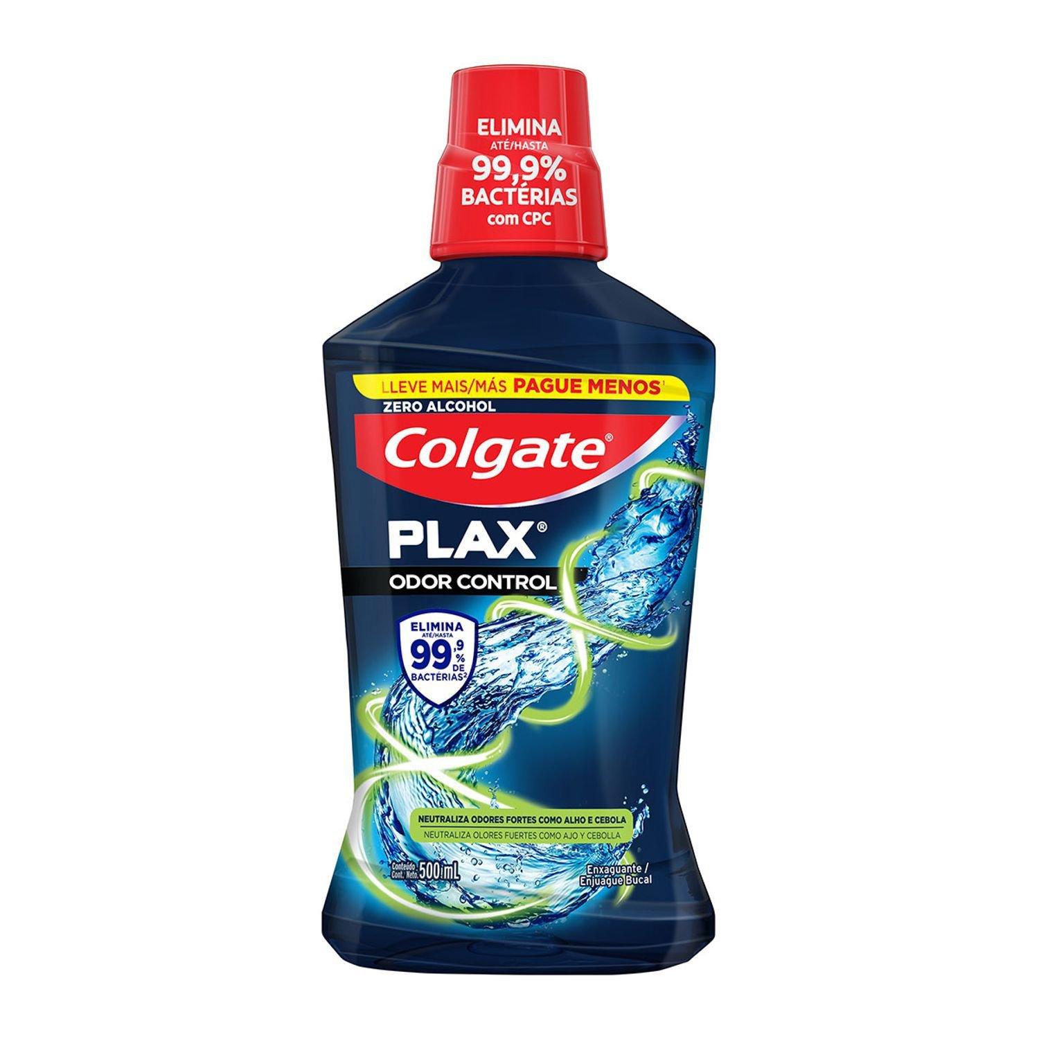 Enxaguante Bucal Colgate Plax Odor Control Zero Álcool 500ml — Colgate | Farmácia Resyla