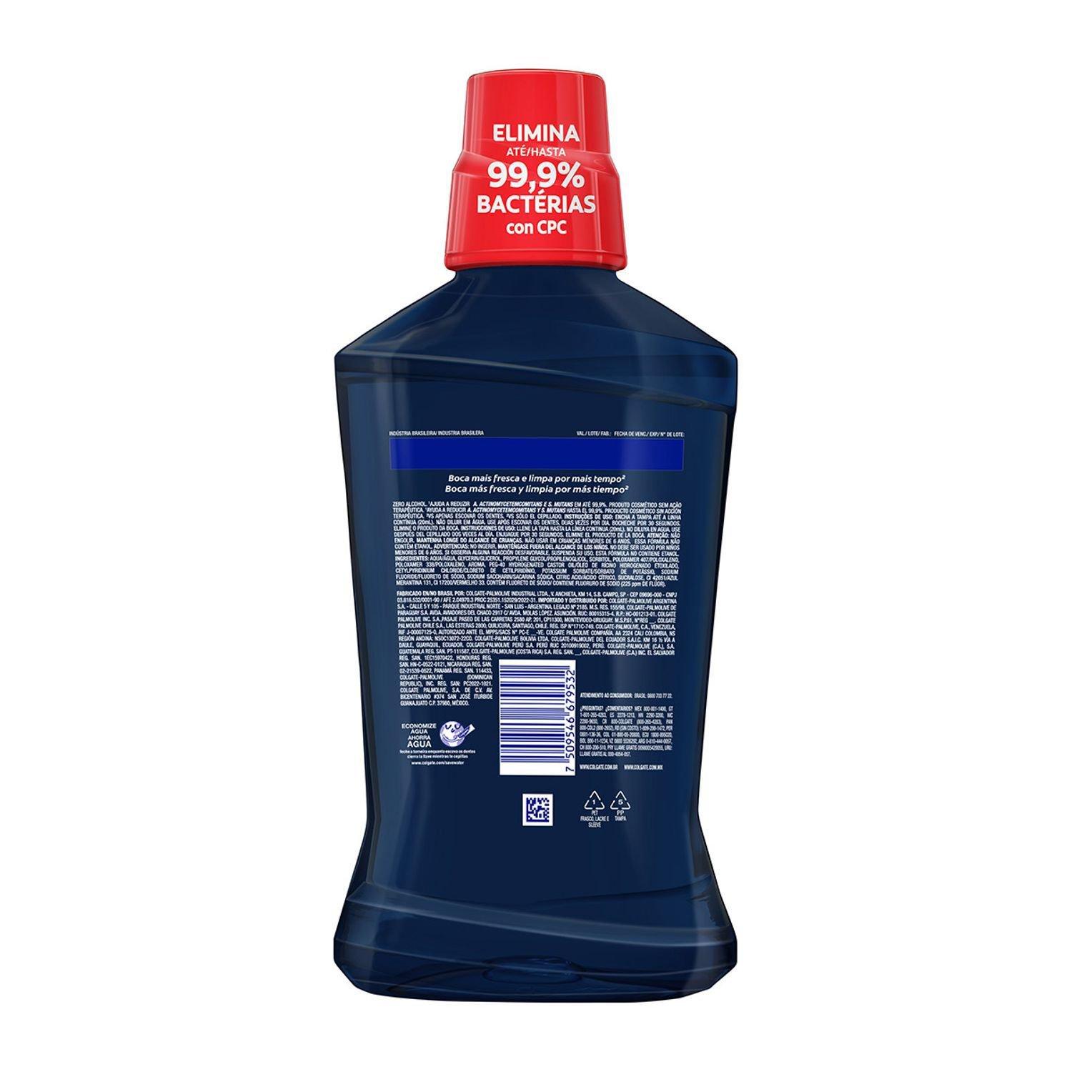 Enxaguante Bucal Colgate Plax Odor Control Zero Álcool 500ml — imagem 2 | Farmácia Resyla