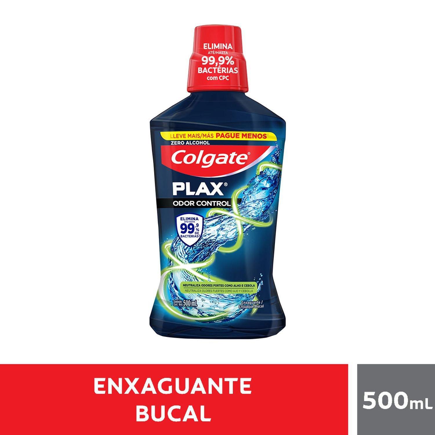 Enxaguante Bucal Colgate Plax Odor Control Zero Álcool 500ml — imagem 3 | Farmácia Resyla