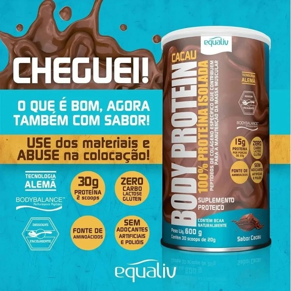 Equaliv Body Protein Cacau 600g — imagem 2 | Farmácia Resyla