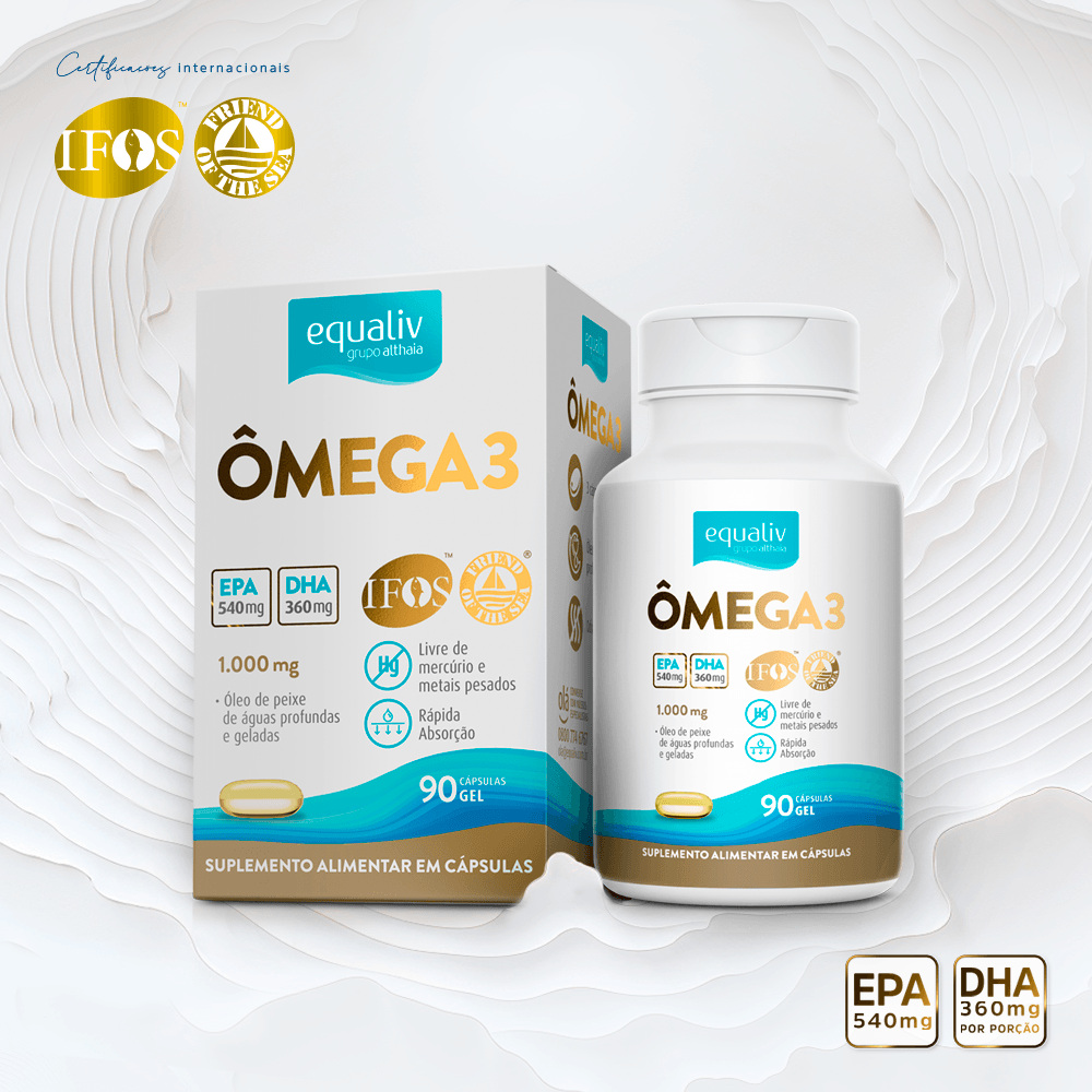 Equaliv Ômega 3 1000mg 90 Cápsulas Moles — imagem 3 | Farmácia Resyla