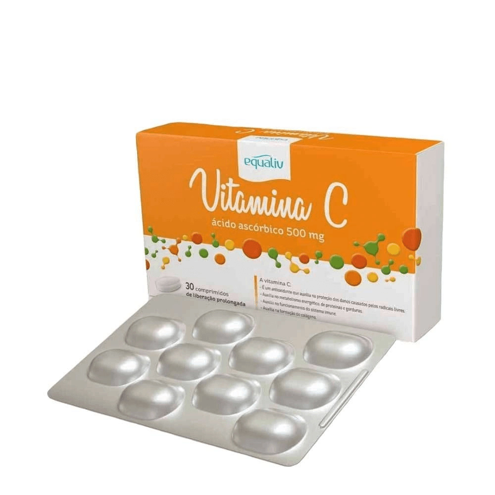 Equaliv Vitamina C 500mg 30 Comprimidos de Liberação Prolongada — imagem 2 | Farmácia Resyla