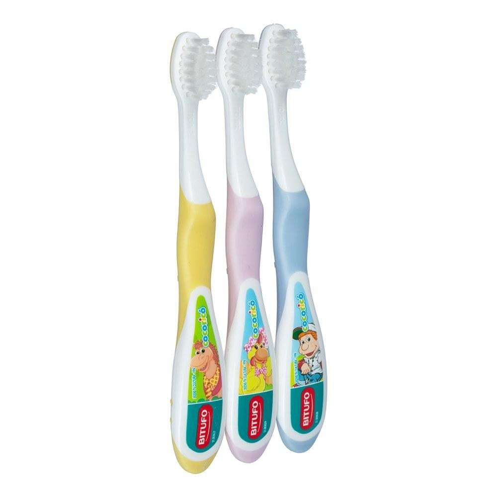 Escova Dental Infantil Bitufo Grandinhos Cocoricó Ultra Macia de 2 a 5 anos 1 Unidade — imagem 3 | Farmácia Resyla