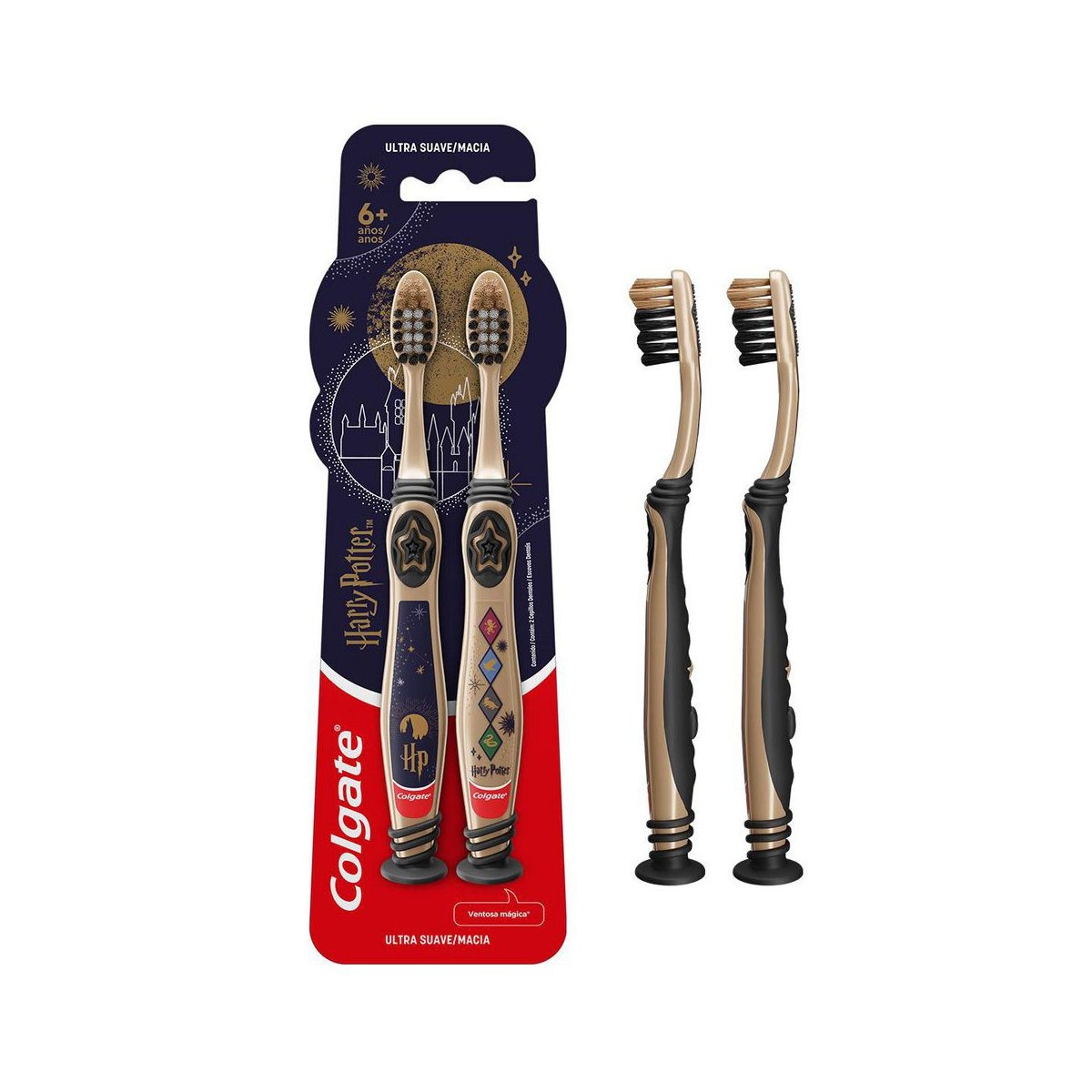 Escova Dental Infantil Colgate Ultramacia Harry Potter 6 Anos 2 Unidades — Colgate | Farmácia Resyla