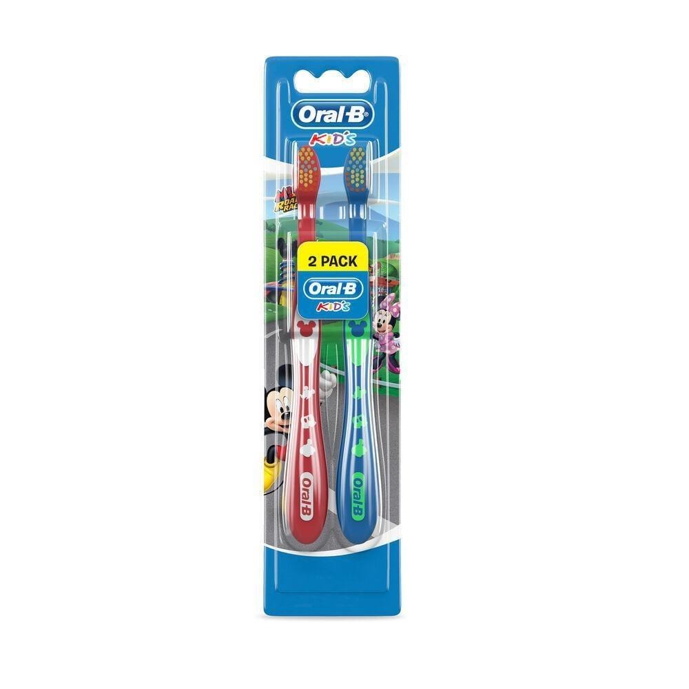 Escova Dental Infantil Oral-B Mickey & Minnie Cerdas Macias 2 Unidades — Oral B | Farmácia Resyla