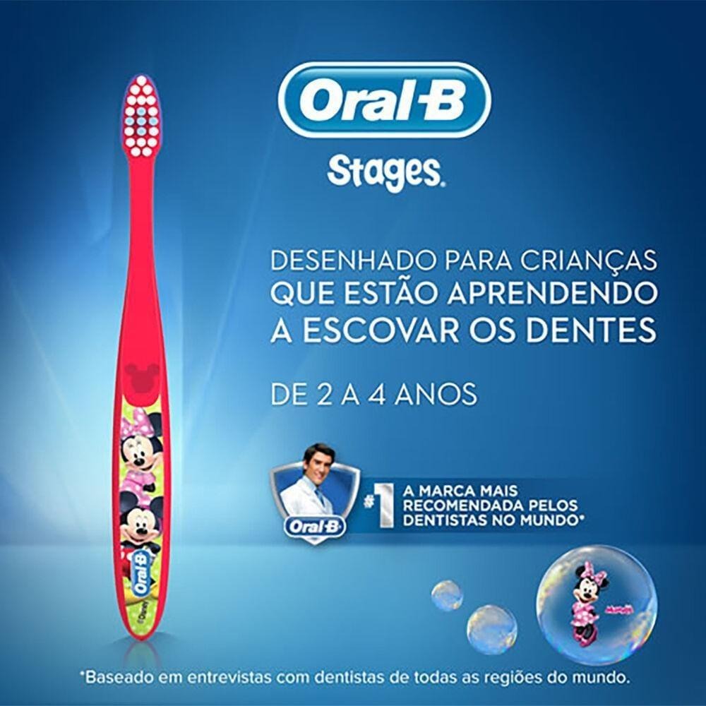 Escova Dental Infantil Oral-B Mickey & Minnie Cerdas Macias 2 Unidades — imagem 4 | Farmácia Resyla