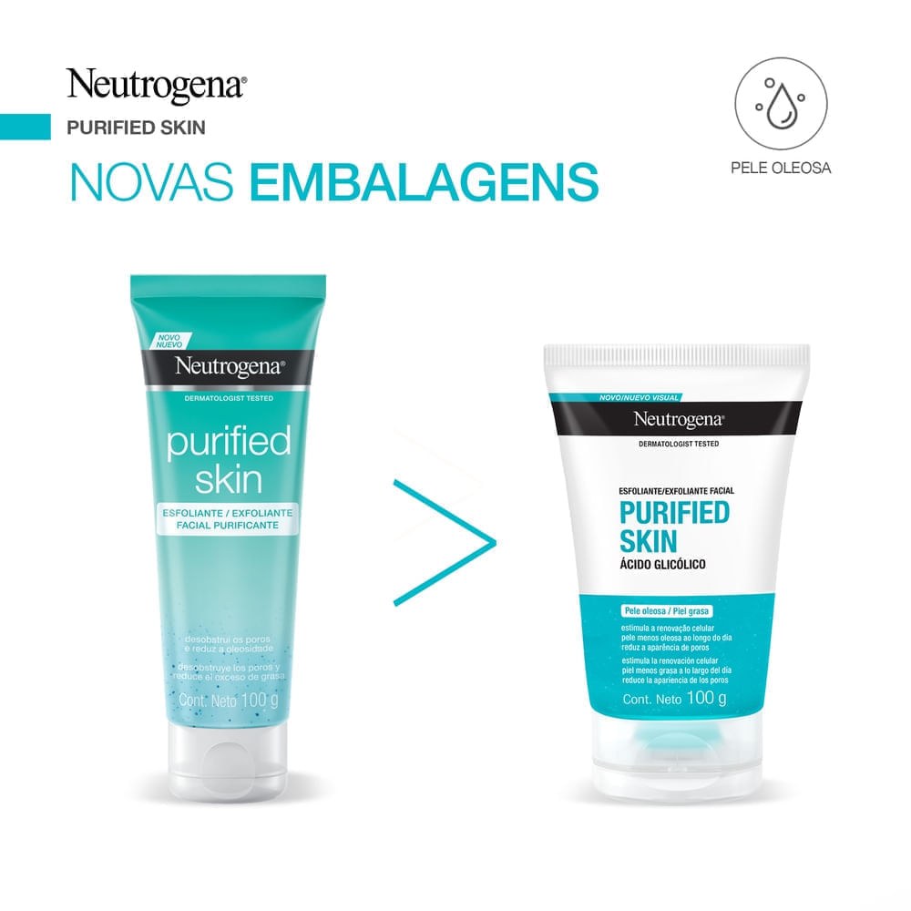 Esfoliante Facial Neutrogena Purified Skin Antioleosidade 100g — imagem 4 | Farmácia Resyla