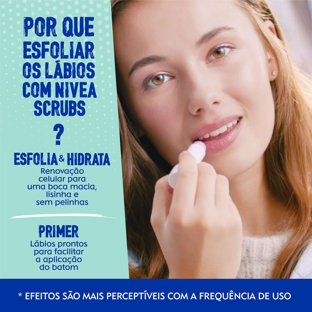 Esfoliante Labial Nivea Scrub Aloe Vera + Vitamina E 4,8g — imagem 3 | Farmácia Resyla