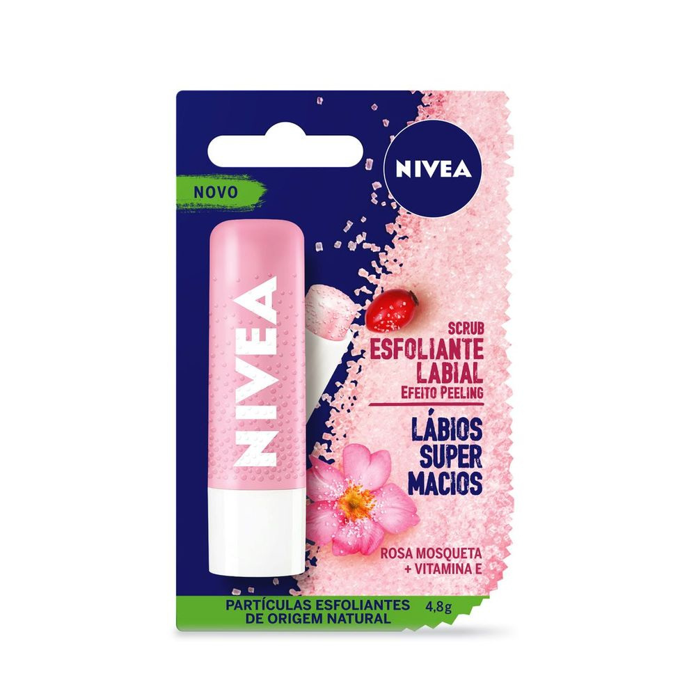 Esfoliante Labial Nivea Scrub Rosa Mosqueta + Vitamina E 4,8g — imagem 2 | Farmácia Resyla