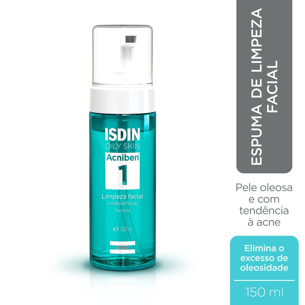 Espuma de Limpeza Facial ISDIN Acniben Suave Peles Oleosas e Acneicas 150ml — imagem 2 | Farmácia Resyla