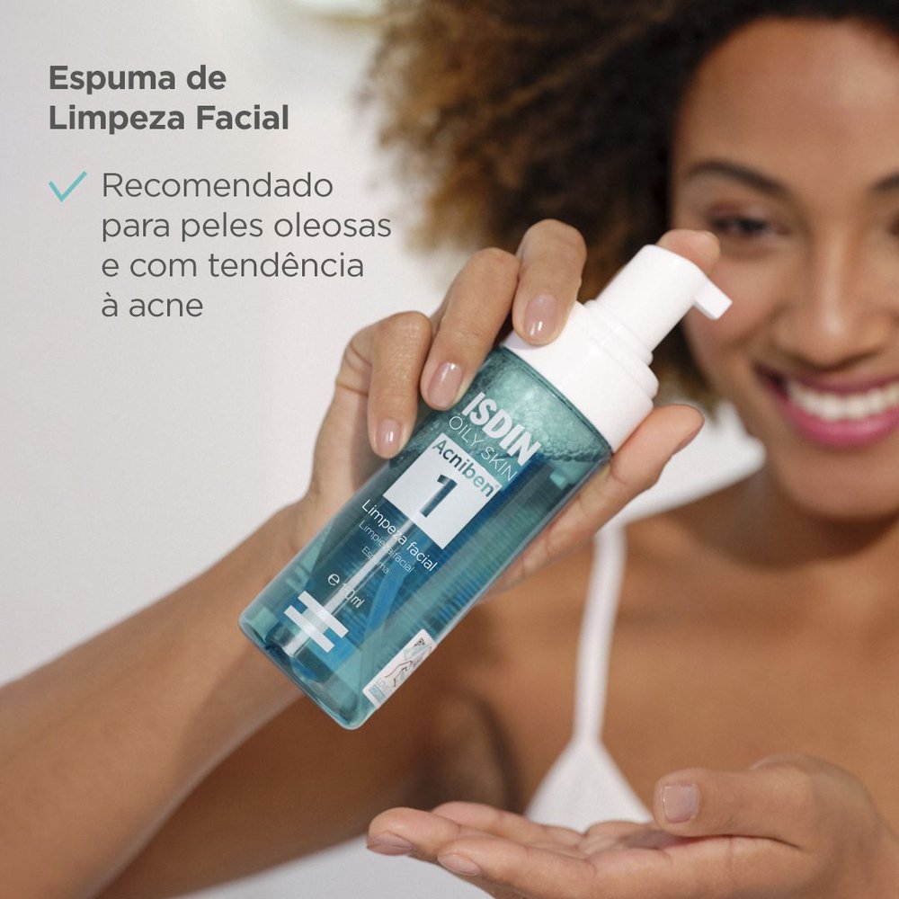 Espuma de Limpeza Facial ISDIN Acniben Suave Peles Oleosas e Acneicas 150ml — imagem 3 | Farmácia Resyla