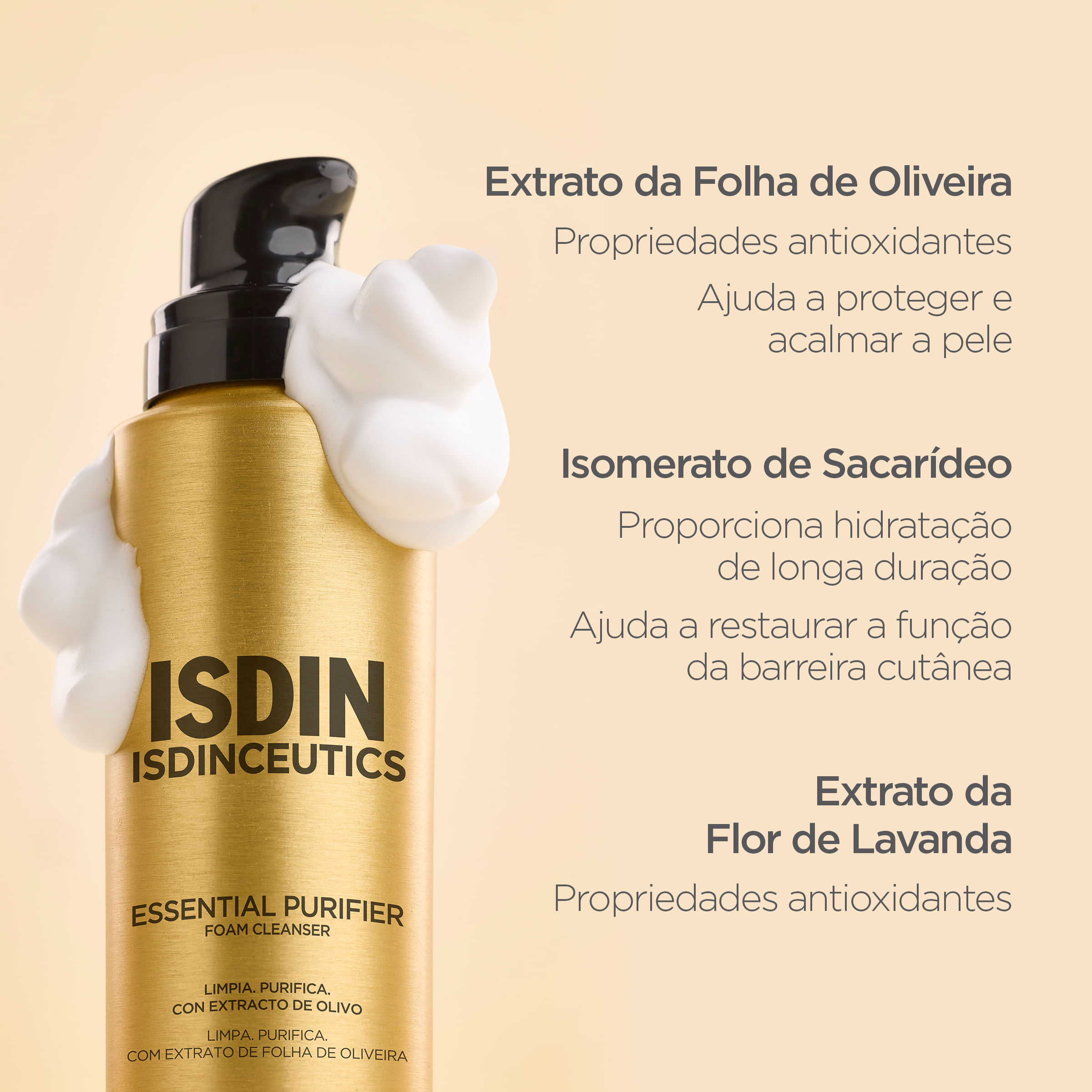 Espuma De Limpeza Facial Isdinceutics Essential Purifier 150ml — imagem 4 | Farmácia Resyla