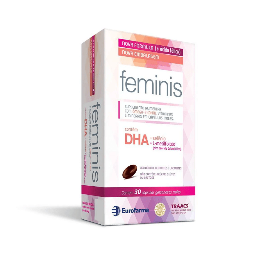 Feminis Suplemento Alimentar para Gestantes e Lactantes 30 Cápsulas — Eurofarma | Farmácia Resyla