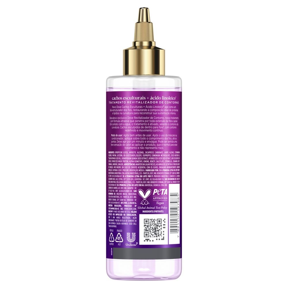 Finalizador Dove Tratamento Revitalizador De Contorno Cachos Esculturais + Ácido Linoleico 200ml — imagem 3 | Farmácia Resyla