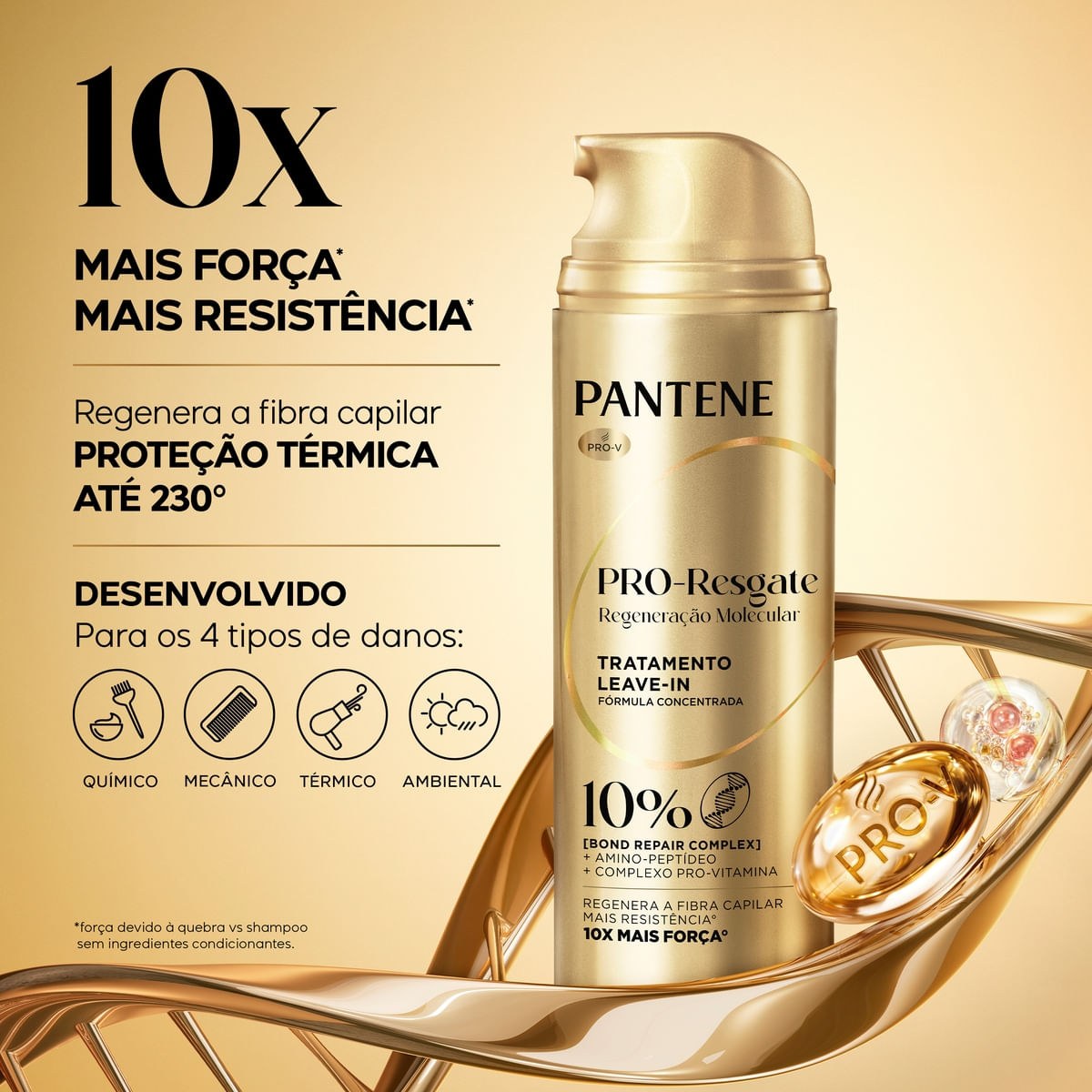 Finalizador Leave-In Pantene Regeneração Molecular Bond Repair 150ml — imagem 2 | Farmácia Resyla