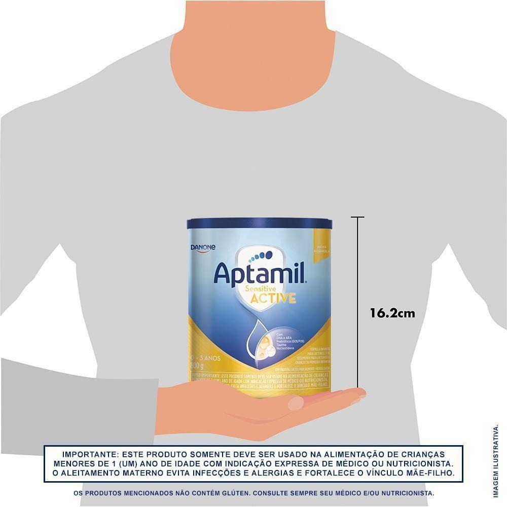 Fórmula Infantil Aptamil Sensitive Active De 0 A 36 meses 800g — imagem 4 | Farmácia Resyla