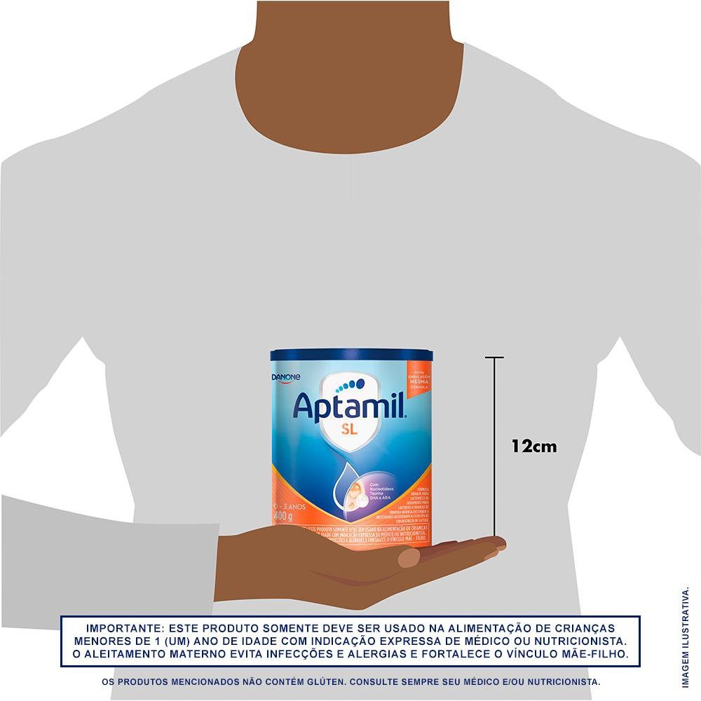 Fórmula Infantil Aptamil SL Sem Lactose de 0 a 3 anos 400g — imagem 3 | Farmácia Resyla