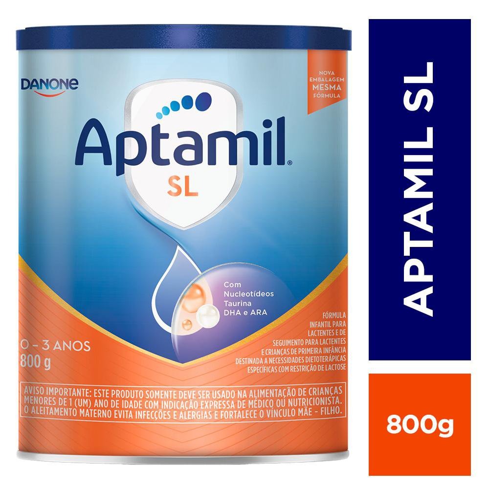 Fórmula Infantil Aptamil SL Sem Lactose de 0 a 3 anos 800g — Aptamil | Farmácia Resyla