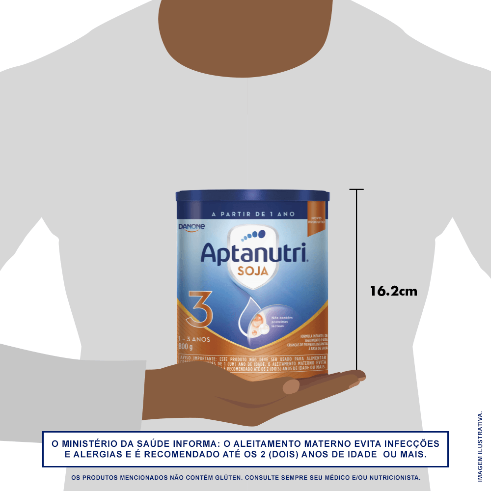 Fórmula Infantil Aptanutri Soja 3 Sem Lactose de 1 a 3 anos 800g — imagem 4 | Farmácia Resyla