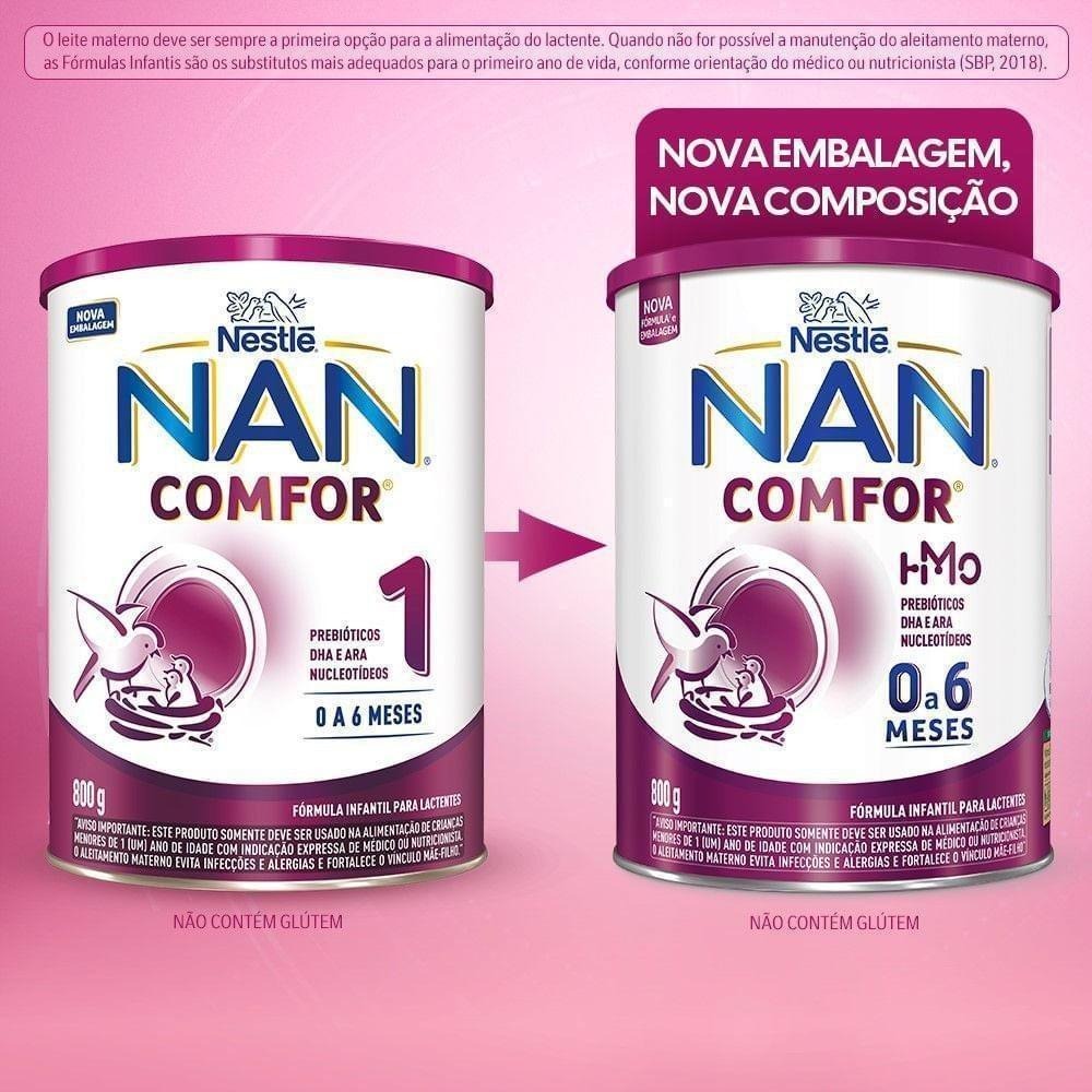 Fórmula Infantil NAN Comfor HMO 0 a 6 meses 800g — imagem 2 | Farmácia Resyla