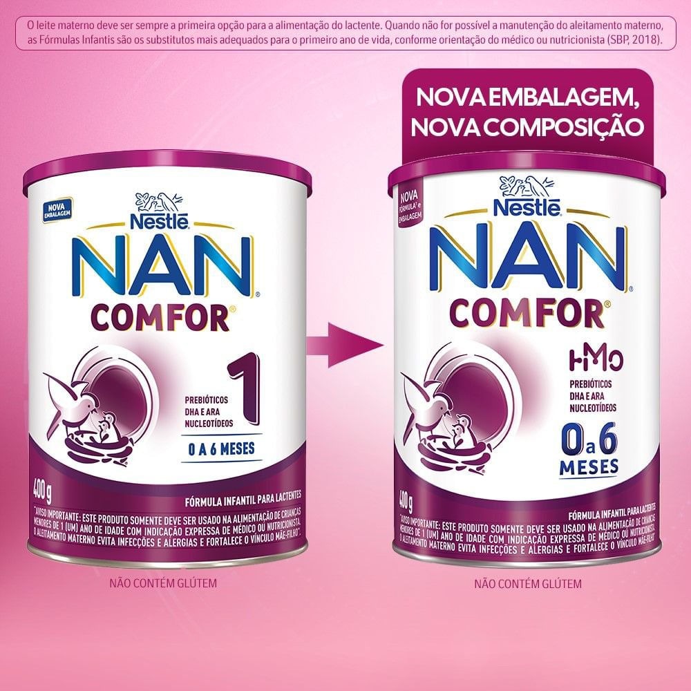 Fórmula Infantil  NAN Comfor HMO de 0 a 6 meses 400g — imagem 2 | Farmácia Resyla