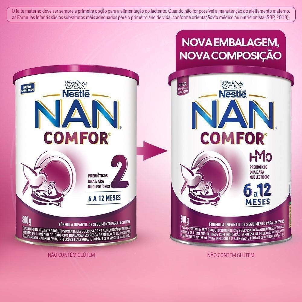 Fórmula Infantil NAN Comfor HMO de 6 a 12 meses 800g — imagem 2 | Farmácia Resyla