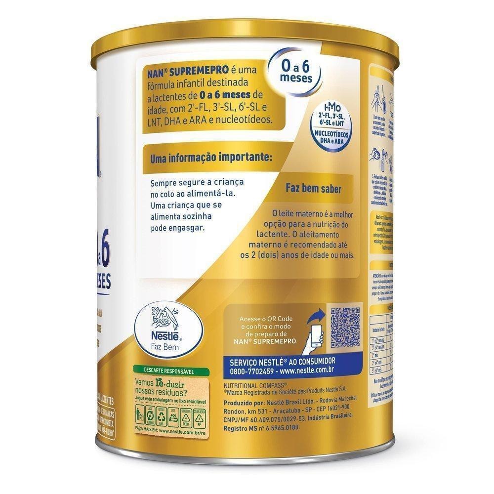 Fórmula Infantil NAN Supreme Pro de 0 a 6 meses 800g — imagem 4 | Farmácia Resyla