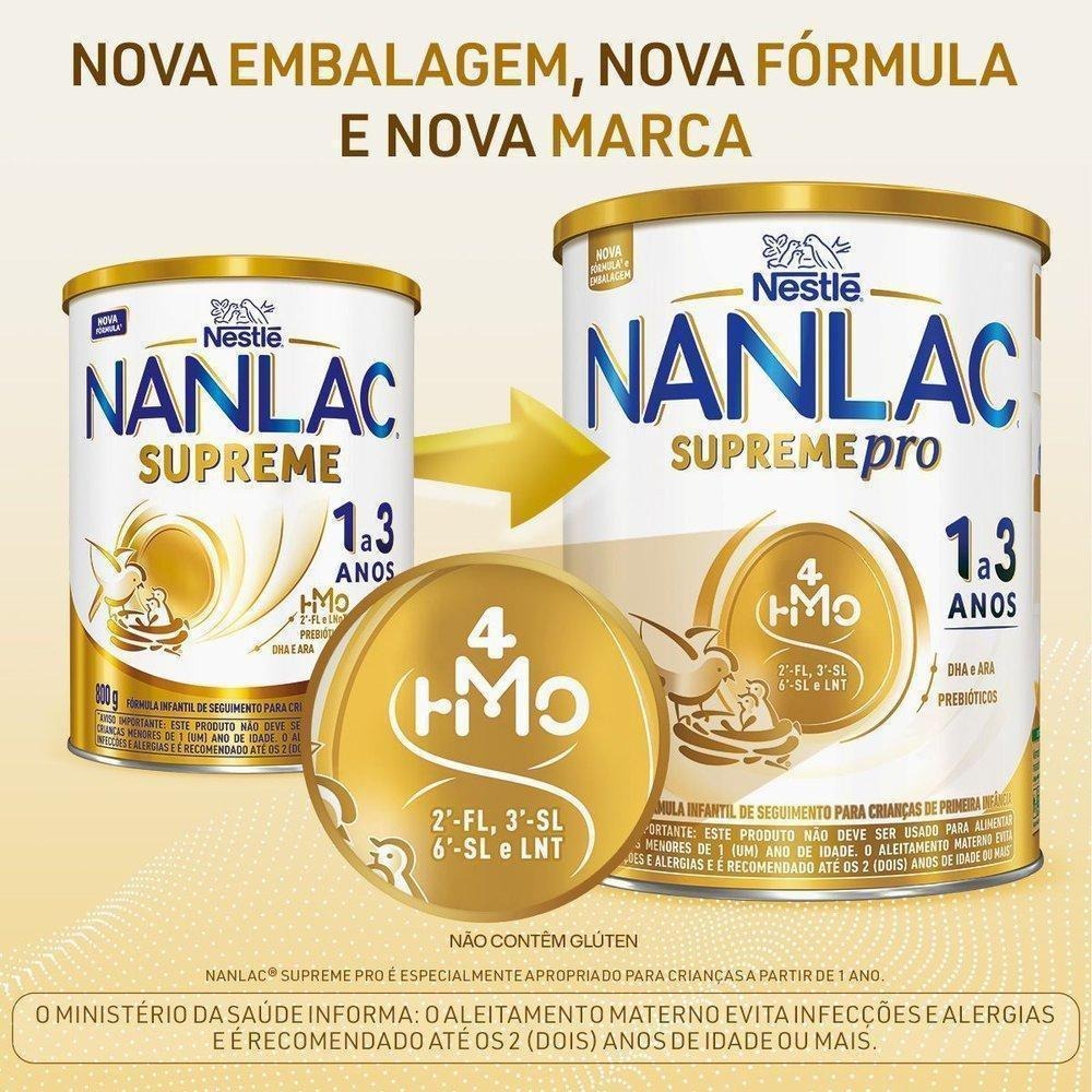 Fórmula Infantil Nanlac Supreme Pro de 1 a 3 anos 800g — imagem 3 | Farmácia Resyla