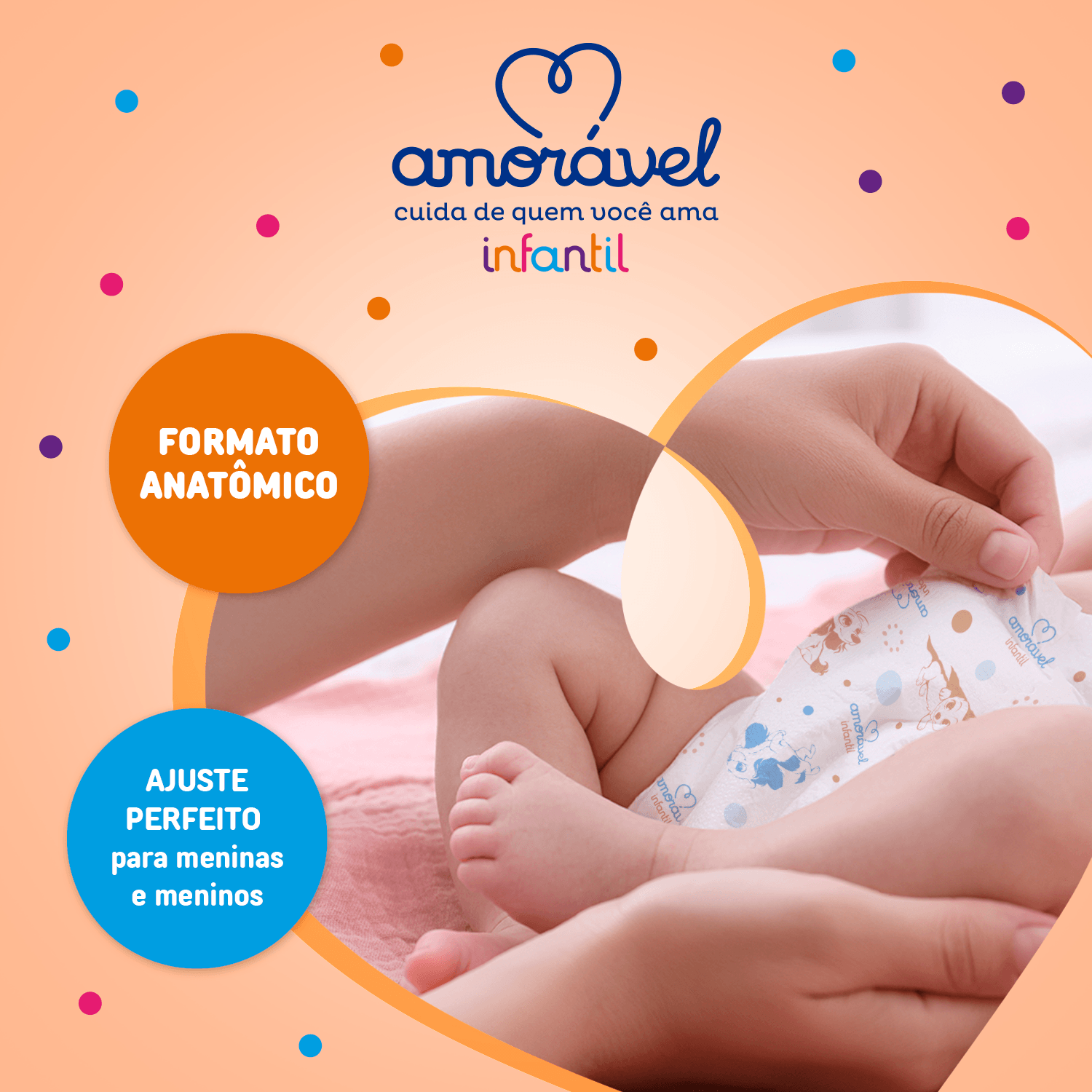 Fralda Amoravel Basic Jumbinho P 24 Unidades — imagem 4 | Farmácia Resyla