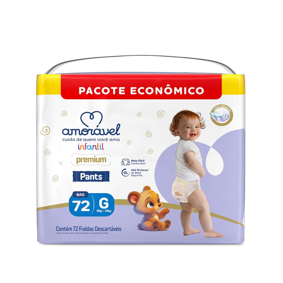 Fralda Amorável Pants Ultrabag G 72 Unidades — Amoravel | Farmácia Resyla