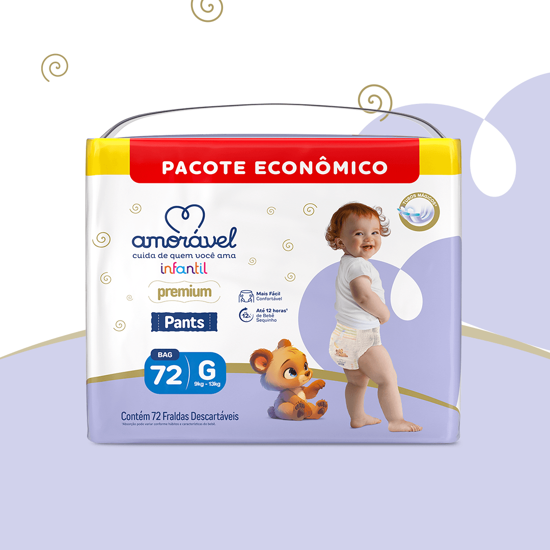 Fralda Amorável Pants Ultrabag G 72 Unidades — imagem 2 | Farmácia Resyla