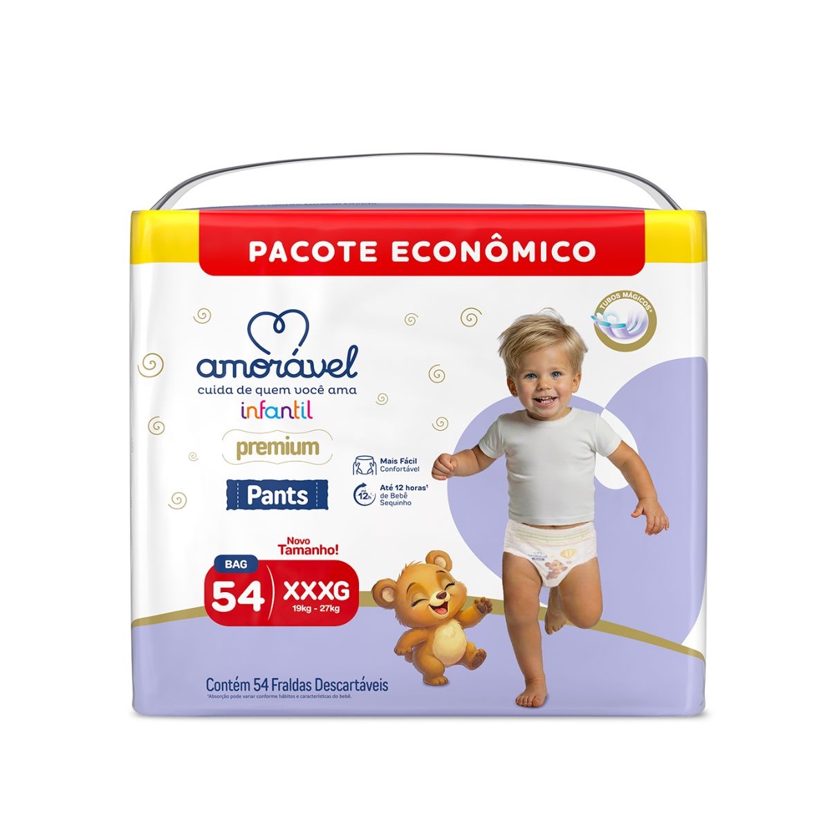 Fralda Amorável Pants Ultrabag Xxxg 54 Unidades — Amoravel | Farmácia Resyla