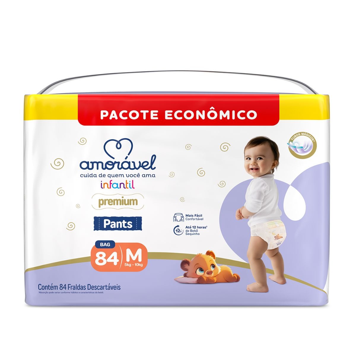 Fralda Amorável Pants Ultrapack M 84 Unidades — Amoravel | Farmácia Resyla