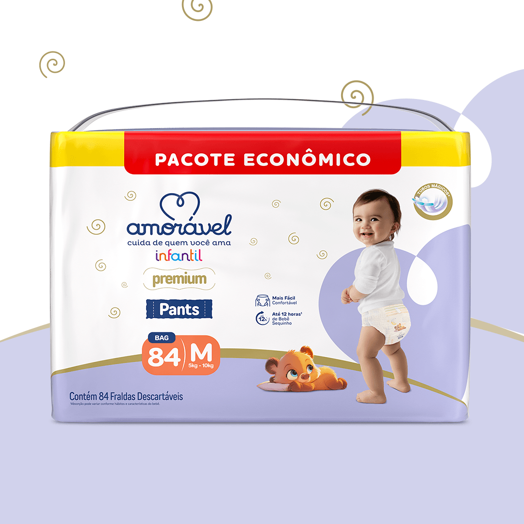 Fralda Amorável Pants Ultrapack M 84 Unidades — imagem 2 | Farmácia Resyla