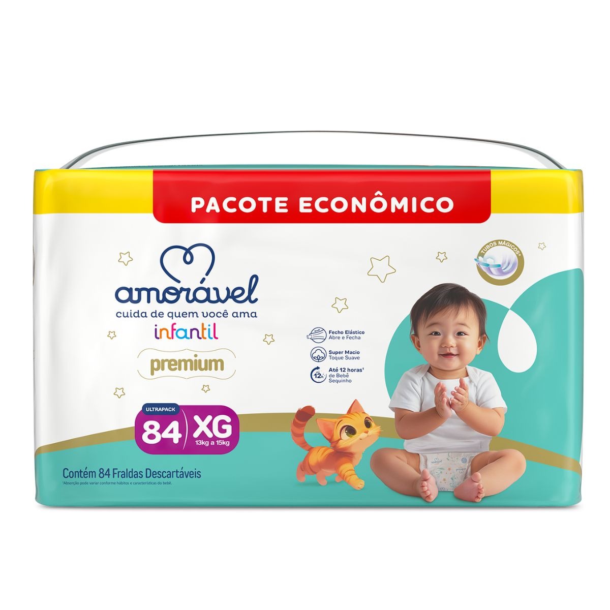 Fralda Amorável Premium Ultrapack Xg 84 Unidades — Amoravel | Farmácia Resyla