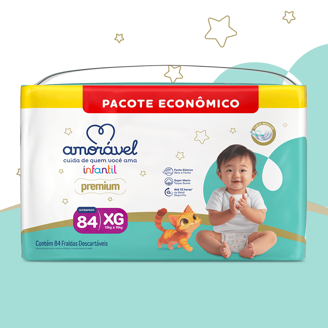 Fralda Amorável Premium Ultrapack Xg 84 Unidades — imagem 2 | Farmácia Resyla