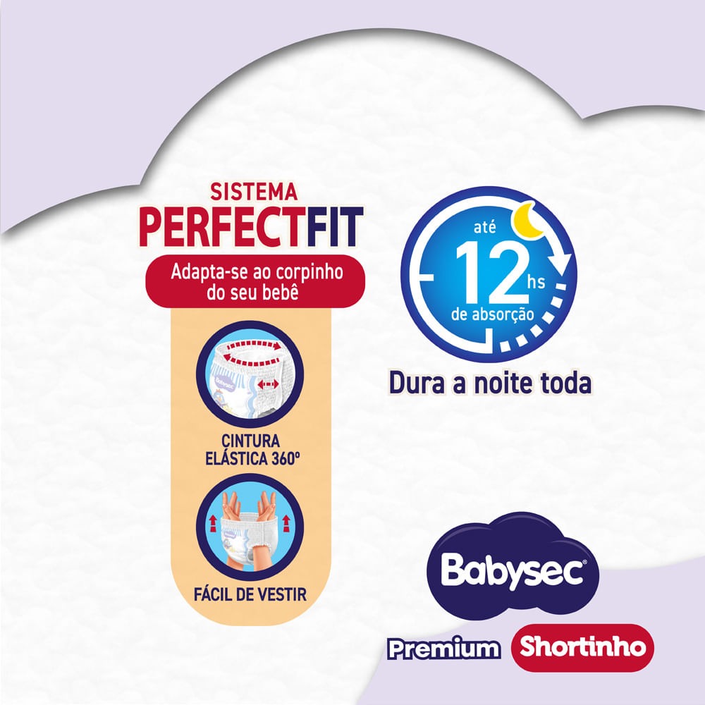 Fralda Babysec Premium Shortinho Galinha Pintadinha G 48 Unidades — imagem 3 | Farmácia Resyla