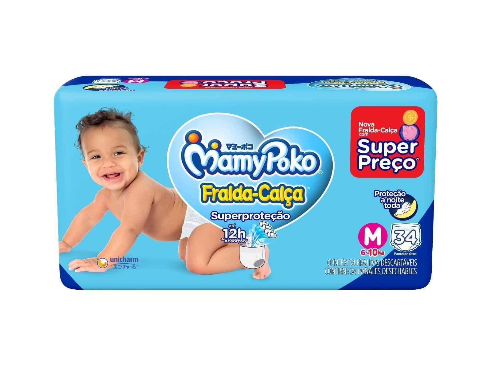 Fralda-Calça MamyPoko Superproteção M 34 Unidades — Mamypoko | Farmácia Resyla